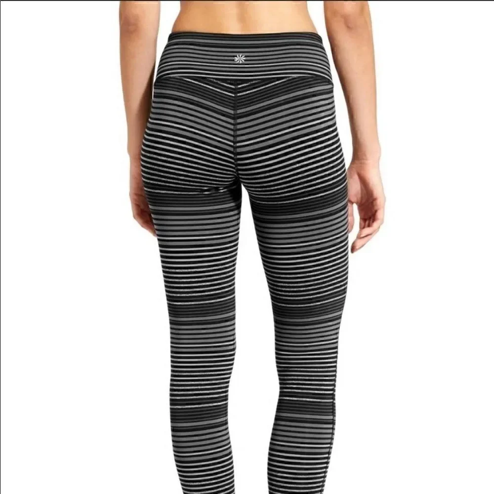𝅺euc Athleta Chaturanga leggings colorblock sz xs